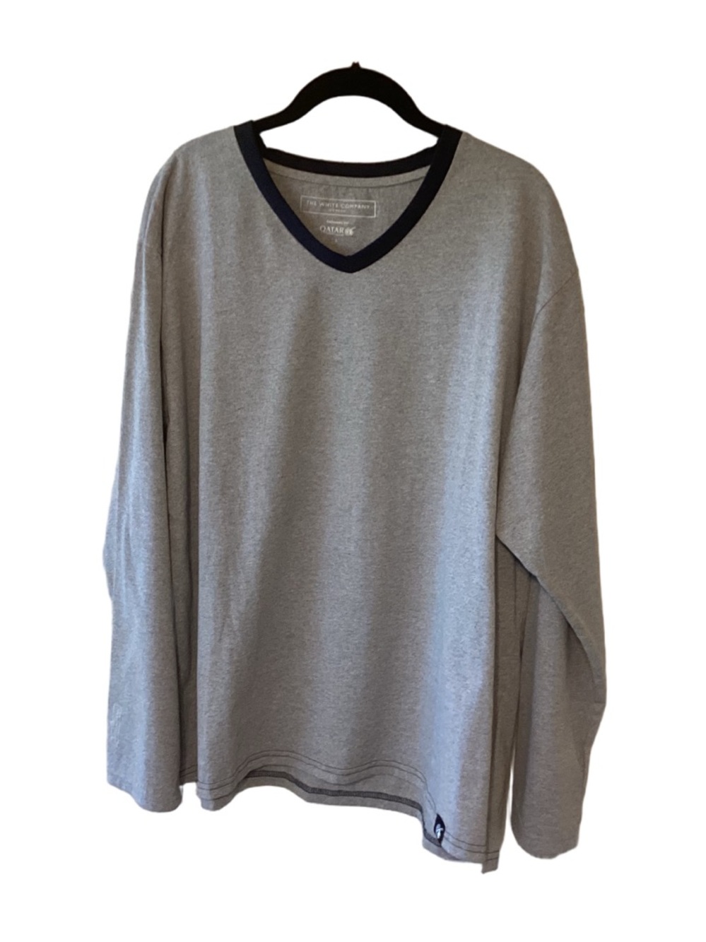 Men’s The White Company x Qatar Airways Long Sleeve Lounge Top - L / Oversized